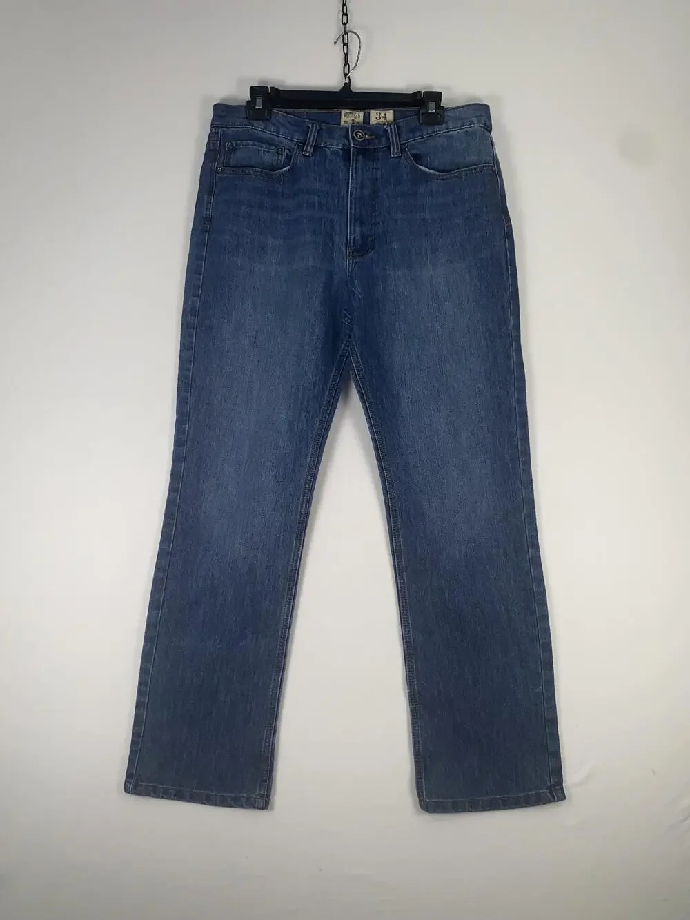 RedHead Jeans Mens 34x30 Blue Regular Fit Straight Leg Stretch Denim Pants